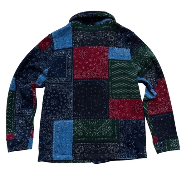 Levi's Men's Paisley Patchwork Cardigan Sweater Outerwear Jacket Sz XL - Picture 4 of 7